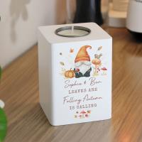 Personalised Autumn Gonk Tealight Holder Extra Image 2 Preview